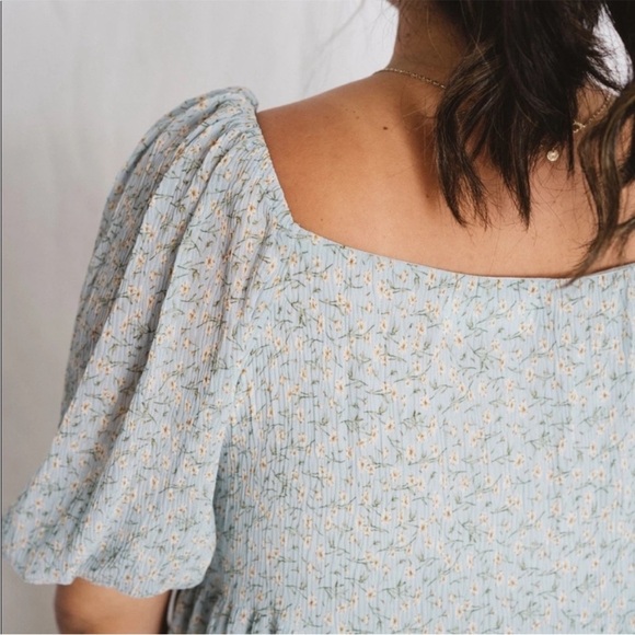 EUC Carly Jean Los Angeles Ada Green Daisy Floral Midi Maxi Dress - Picture 4 of 12